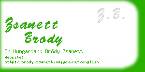 zsanett brody business card